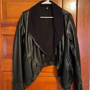 Free People Vegan Leather Jacket